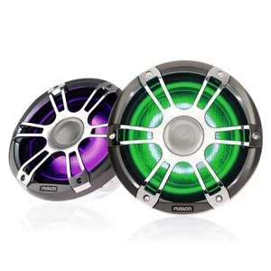 Fusion Signature Series 3 Sports Chrome CRGBW LED Marine Speakers
