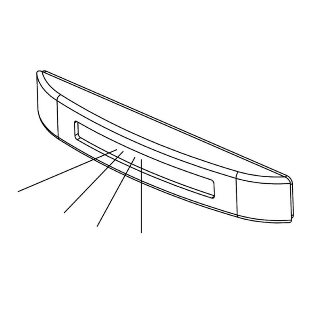 Stainless Steel 3 LED Courtesy Light - Blue Front