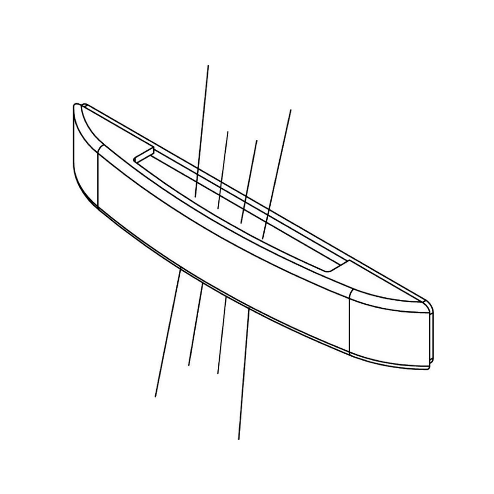 Stainless Steel 3 LED Courtesy Light - Blue Up+Down