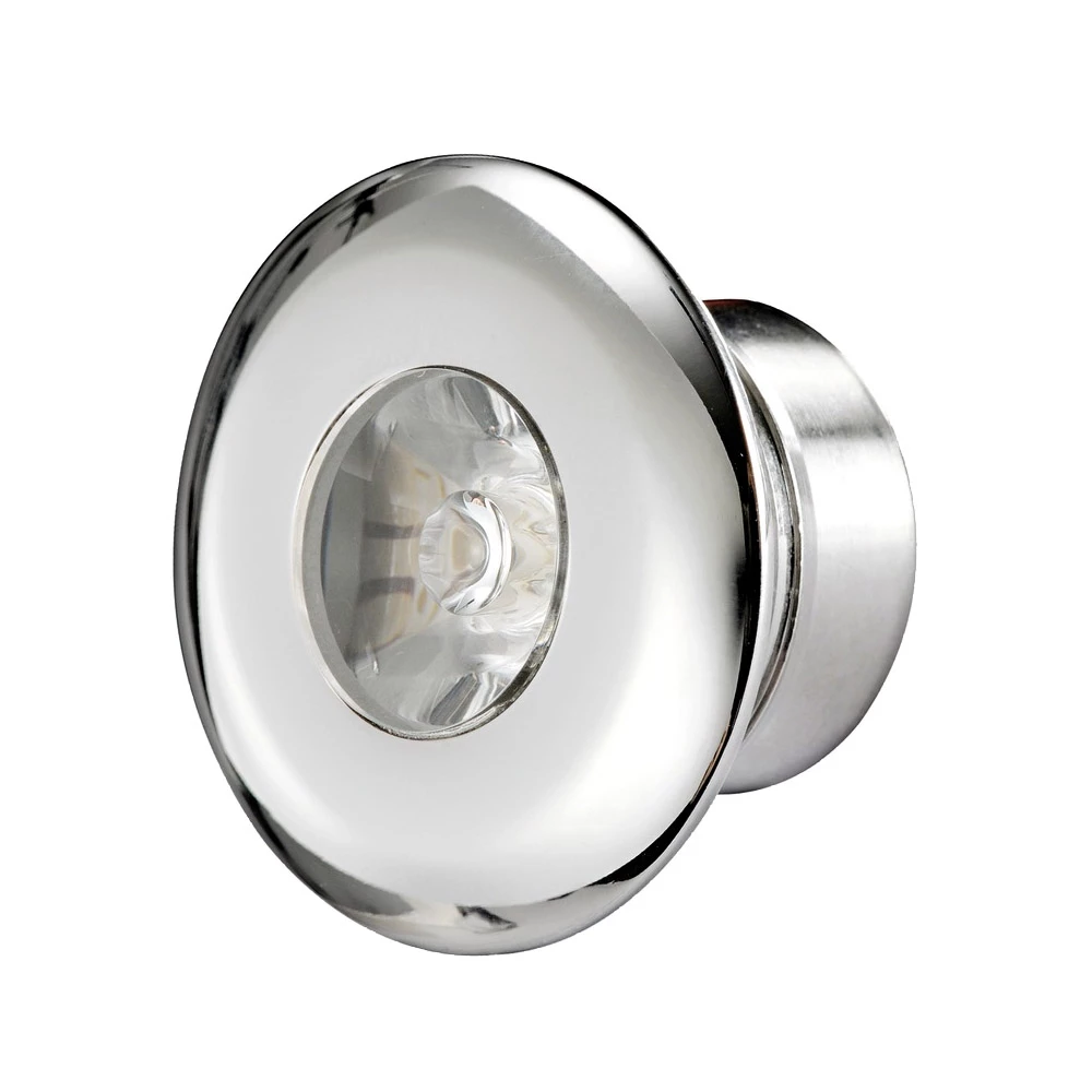 Stainless Steel LED Round Courtesy Light - Blue