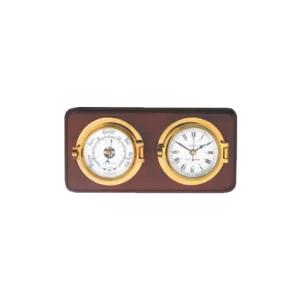 Meridian Zero Mounted Channel Clock & Barometer Set