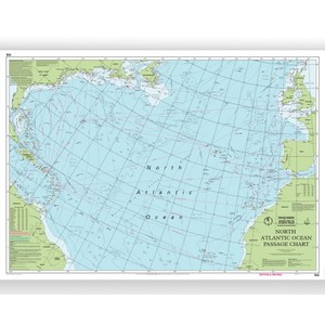 Chart 100 - North Atlantic Ocean Passage Chart 