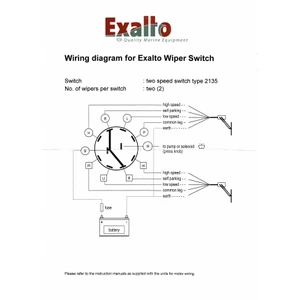 Exalto 2-Speed Wiper Control 