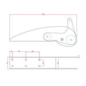 Stainless Steel Hinged Bow Roller