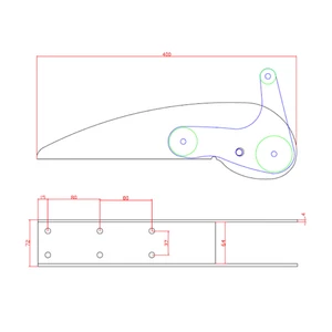 Force 4 Stainless Steel Hinged Bow Roller
