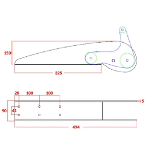 Force 4 Stainless Steel Hinged Bow Roller