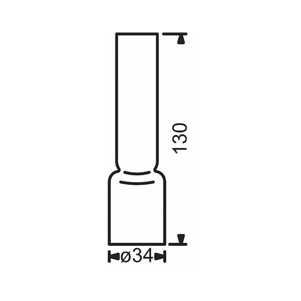 Lamp Glass Chimney (Inner) For Globe Lamp
