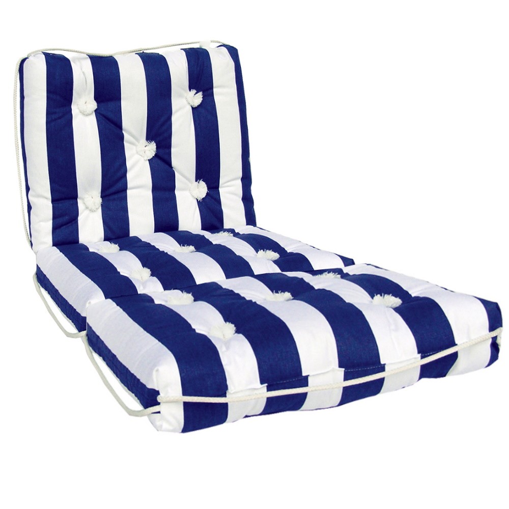 Marine Cushion Navy/White Triple