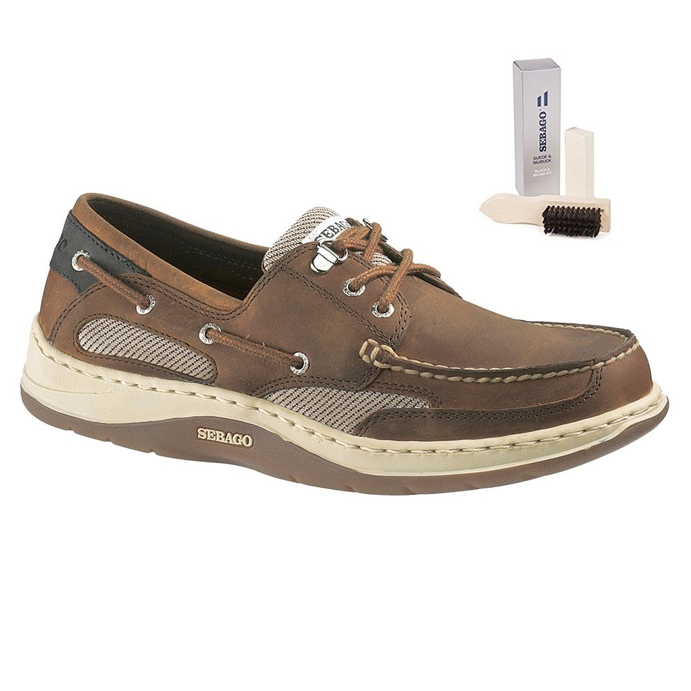 Clovehitch Leather Boat Shoe - Walnut (Brown Cin) UK