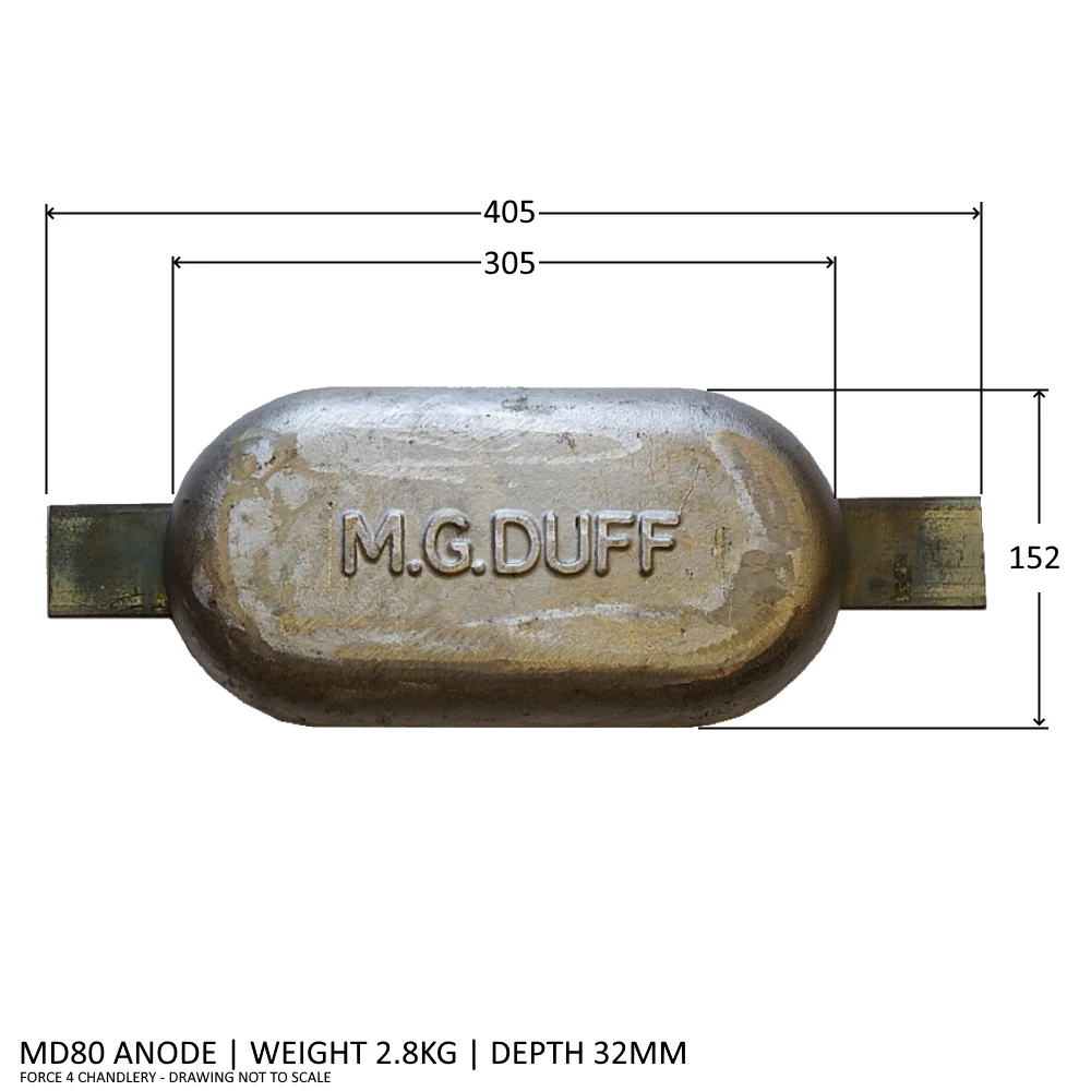 MG Duff MD80 Magnesium Anode
