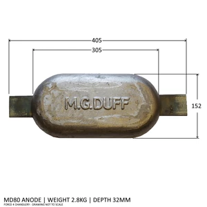 M G Duff MG Duff MD80 Magnesium Anode 