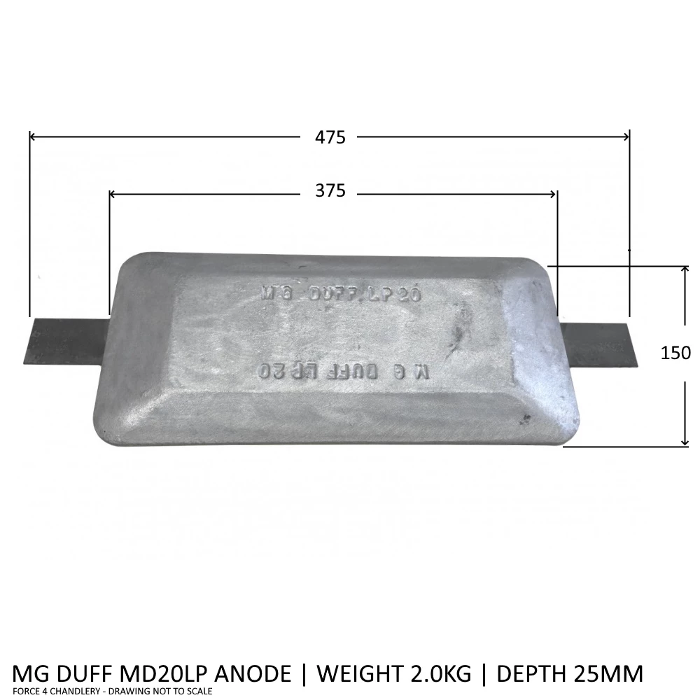 MG Duff MD20LP Magnesium Anode