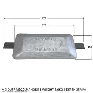 M G Duff MG Duff MD20LP Magnesium Anode 