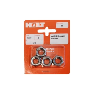 Holt Stainless Steel A4 Hex/Full Nuts M10 