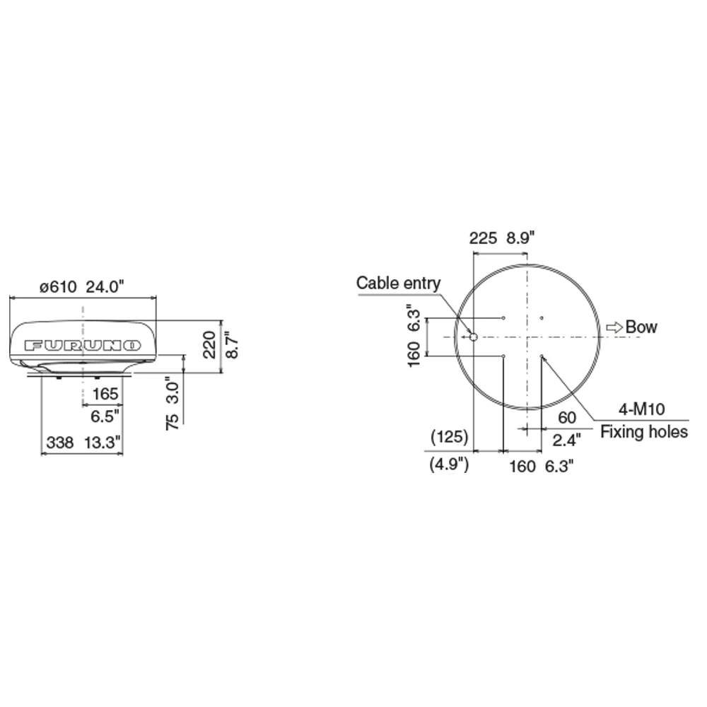 DRS4D-NXT 24 inch Solid State Doppler Radar