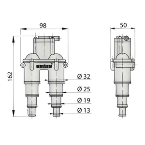 Vetus Airvent Anti Syphon Device