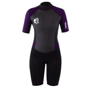 Women's G-Force Shorty 3/2mm Wetsuit - Black/Mulberry 