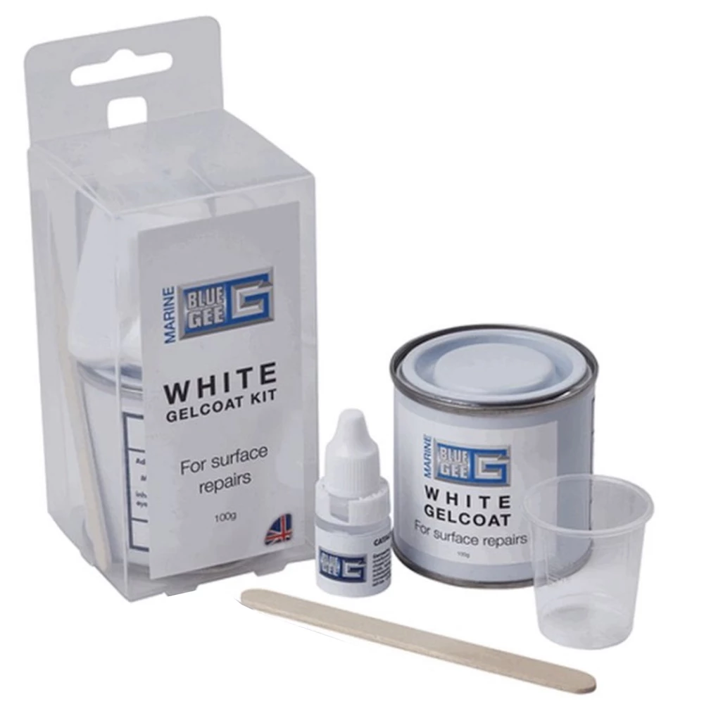 Blue Gee White Gelcoat Repair Pack 100ml 