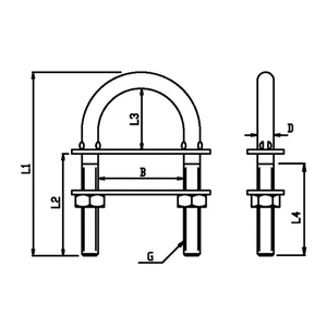 Blue Wave Stainless Steel U-Bolt 