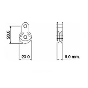 Seasure Mini Single Block/Clevis 