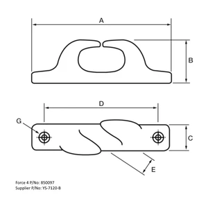 YS Handed Fairleads (Pair)