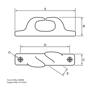 YS Handed Fairleads (Pair)
