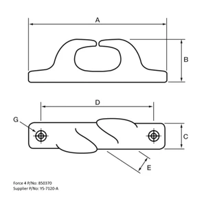 YS Handed Fairleads (Pair)