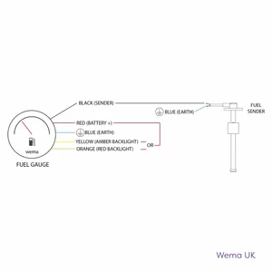 Wema Fuel Sender S5 45cm European 