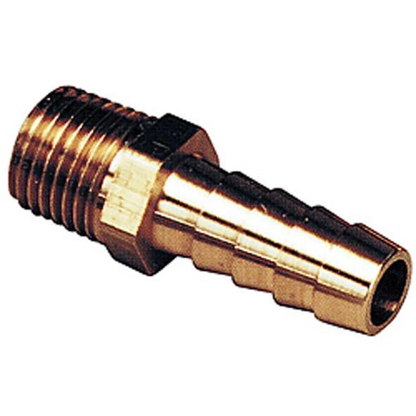 3/8" Brass Hose Tail for fixed fuel tank connection