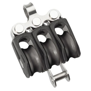 Size 0 Ball Bearing Block Triple Fixed Eye Becket