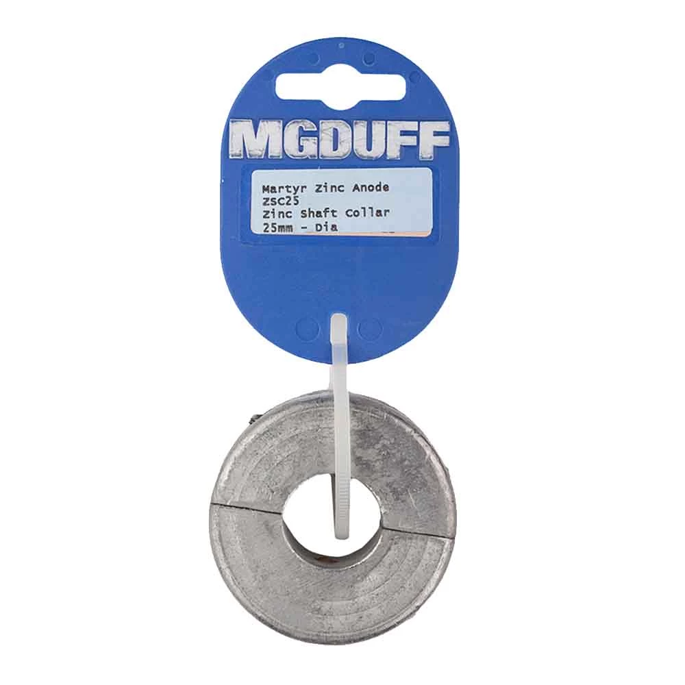 M G Duff ZSC25 Shaft Collar Anode 25mm - Zinc 