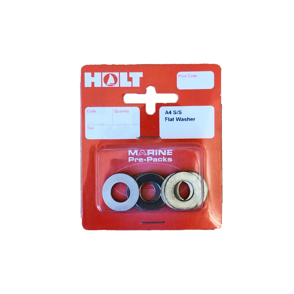 Holt Stainless Steel A4 Flat Washers M4 (20) 