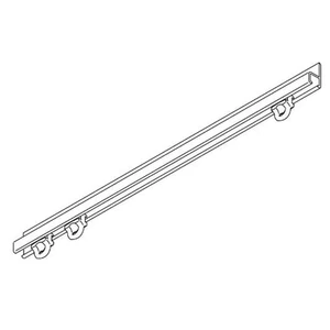 Silent Gliss Curtain Rail - Face Fixing Silver