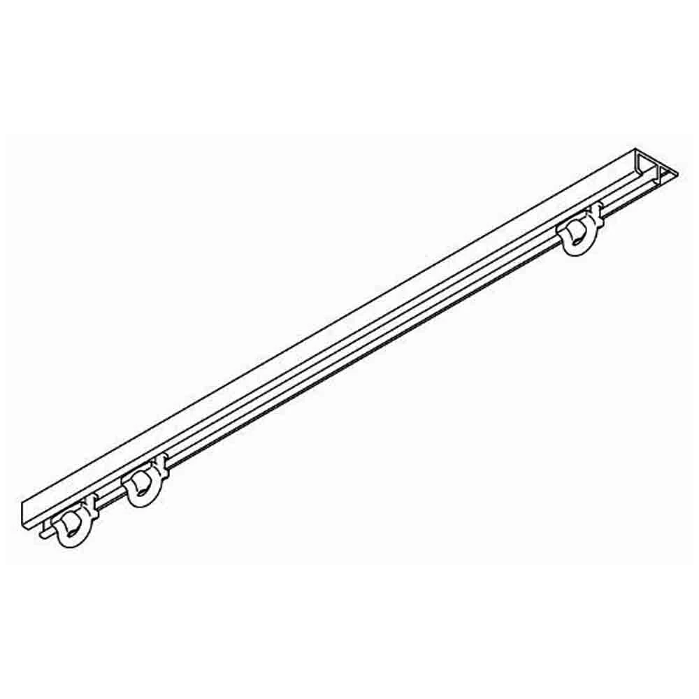 Silent Gliss Curtain Rail - Overhead Fixing Silver