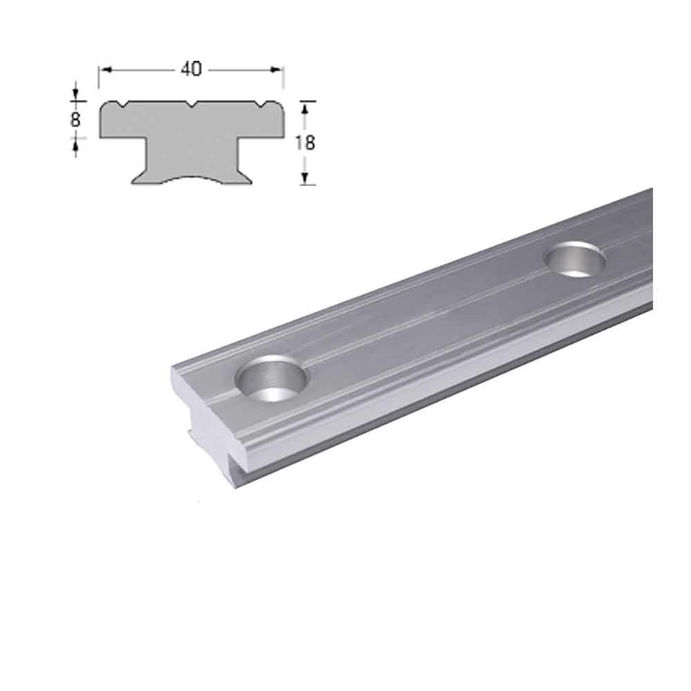 T-Track 40x8 (Silver) 100mm centres