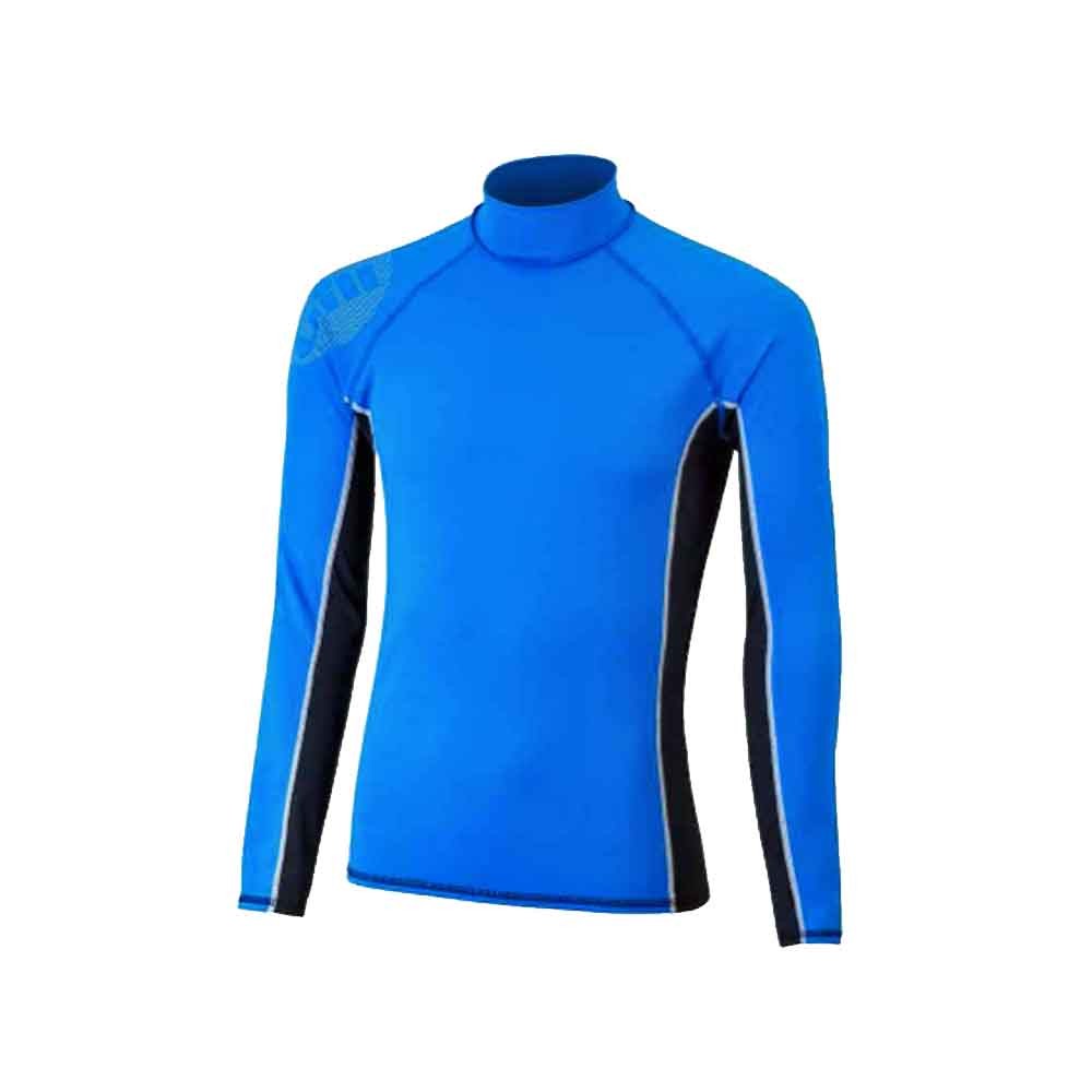 Men’s Pro Rash Vest - Blue - Long Sleeve - Small