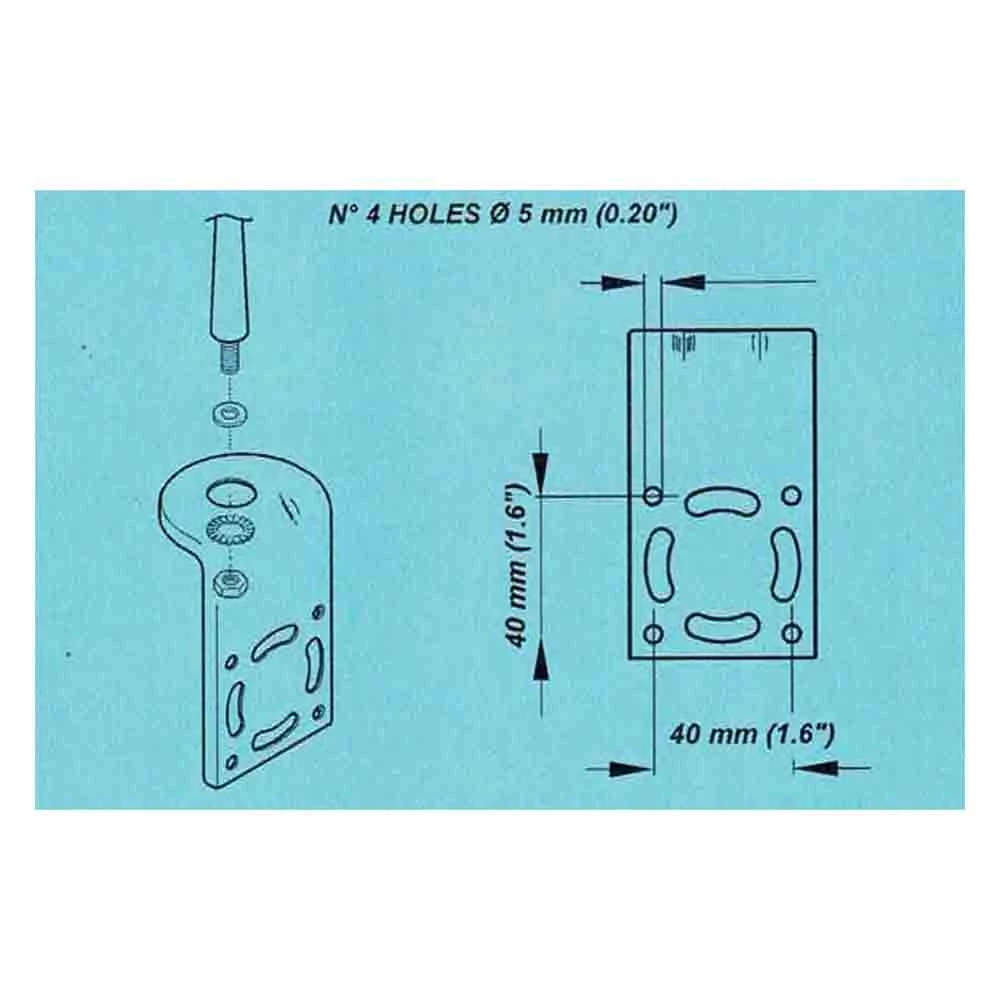 Glomeasy Stainless Steel L Masthead Bracket