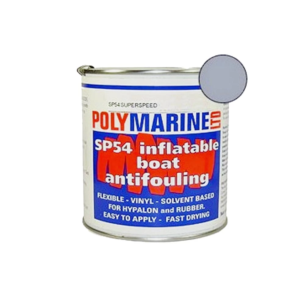 Polymarine Inflatable Hypalon Boat Antifouling - Grey 1Ltr