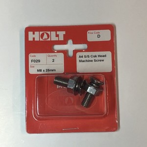 Stainless Steel A4 Counter Sunk Machine Screw M8 x 25