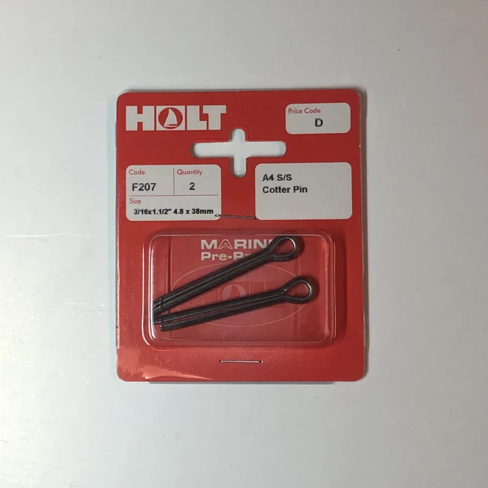 Force 4 Stainless Steel A4 Split Pins 3/16 x 1 1/2