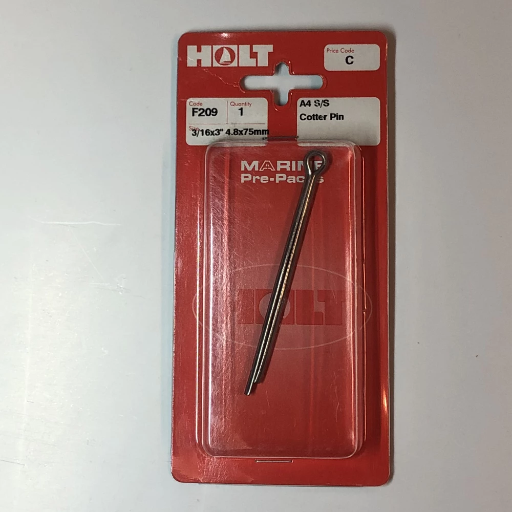 Force 4 Stainless Steel A4 Split Pins 3/16 x 3