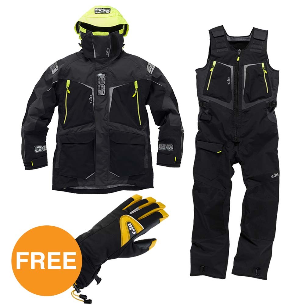 OS1 Graphite Suit & Helmsman Gloves