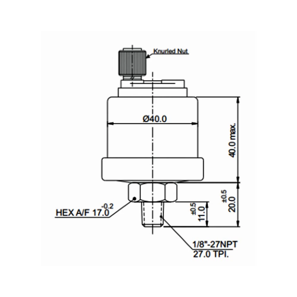 Oil Pressure Sender 1/8 inch NPTF