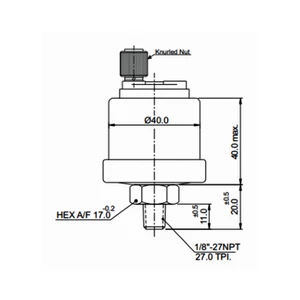 Veethree Oil Pressure Sender 1/8 inch NPTF 