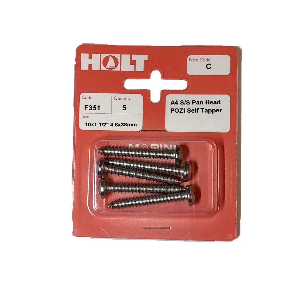 Marine Pre-Packs A4 Pan S/Tap 10x1 1/2 POZ