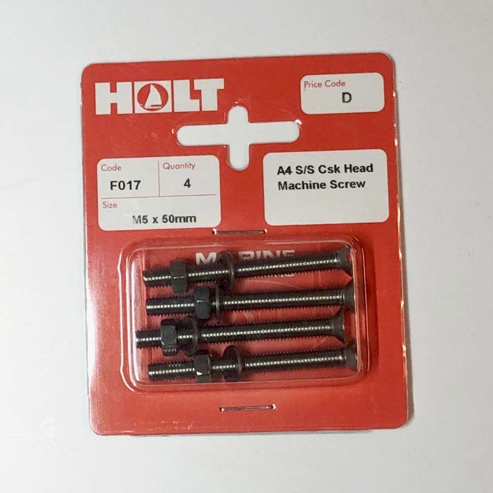 Stainless Steel A4 Counter Sunk Machine Screw M5 x 50