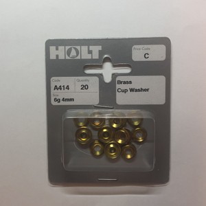 Brass Cup Washers 6g 