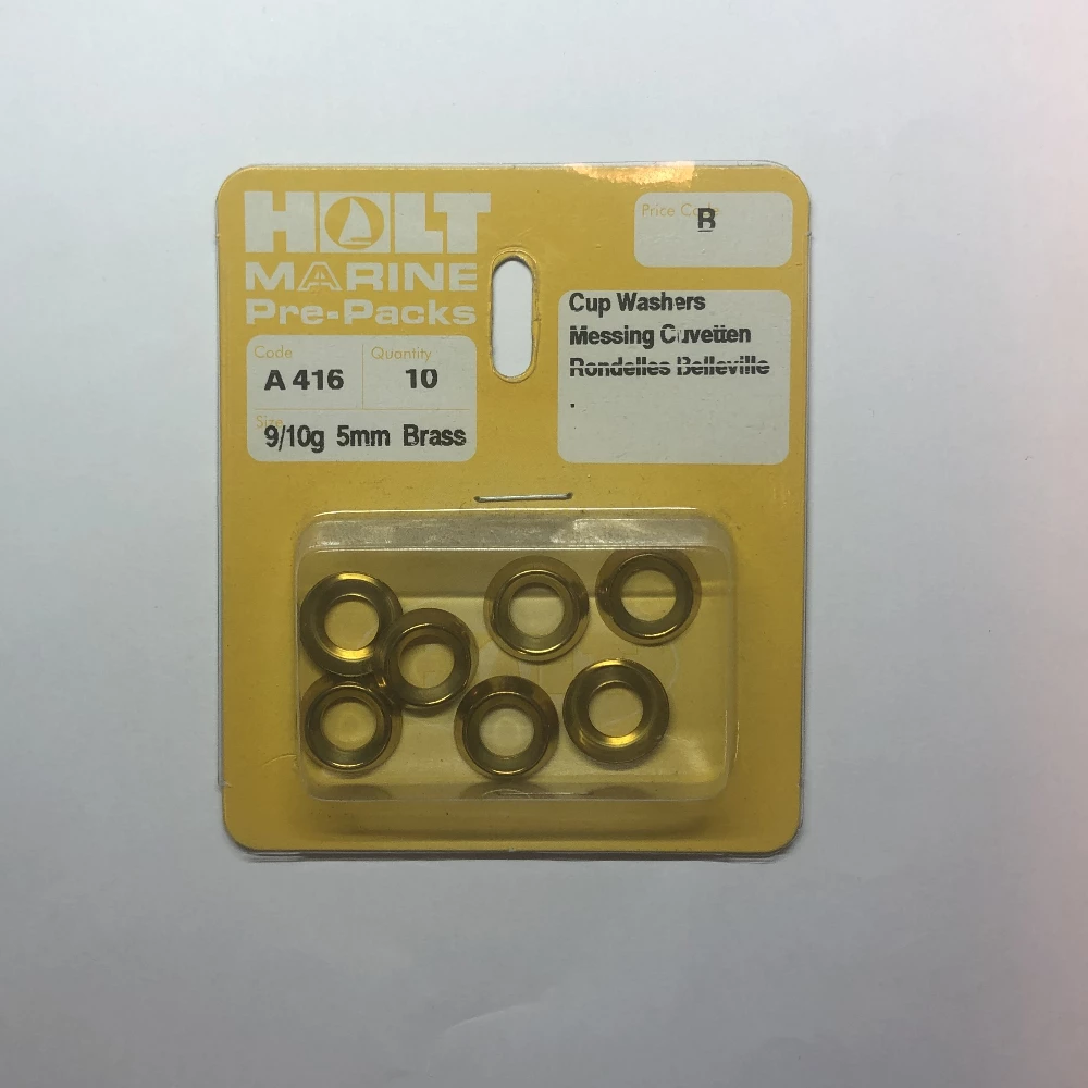 Holt Brass Cup Washers 9/10g