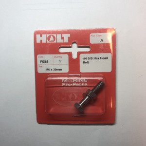 Stainless Steel A4 Hex Bolt M6x30