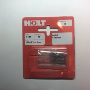 Marine Pre-Packs Stainless Steel A4 Cotter Pins 1/16x1/